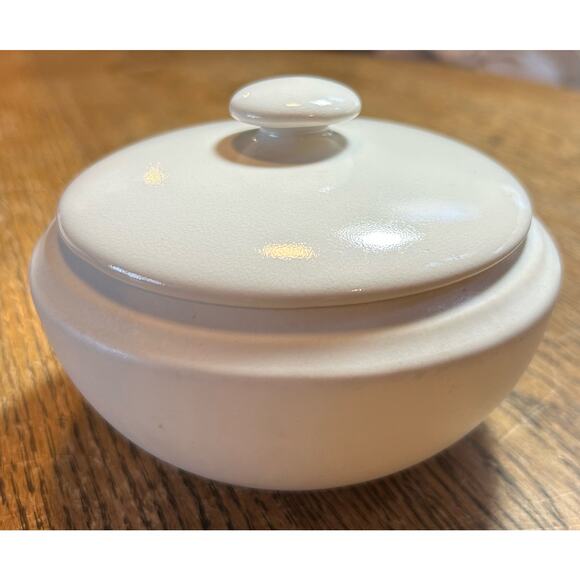 Dansk Century White Sugar Bowl with Lid Replacement Trinket Dish MCM - Picture 1 of 5